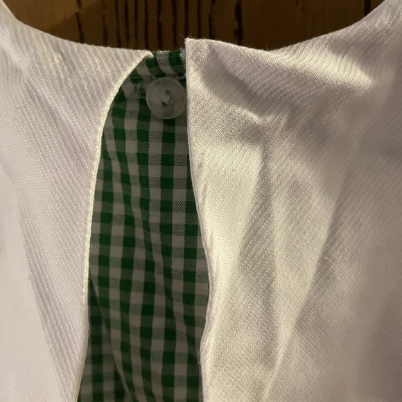 Samara Girls Sz 6 Green sleeveless gingham dress
With Bloomers - Picture 4 of 10